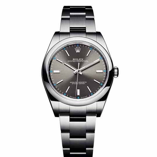 Rolex Oyster Perpetual 39mm Rhodium Dial 2016 114300