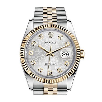 Rolex Datejust Lady Steel Yellow Gold 36mm 116233-Silver-Jubilee-Diamond-Jubilee 26990