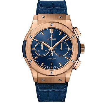 Hublot Classic Fusion Blue Chronograph King Gold 42mm 541.OX.7180.LR