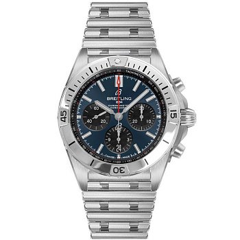 Breitling  Chronomat B01 42 Steel - Blue  AB0134101C1A1