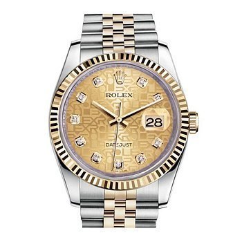 Rolex Datejust Lady Steel Yellow Gold 36mm 116233-Champagne-Jubilee-Diamond-Jubilee 27710