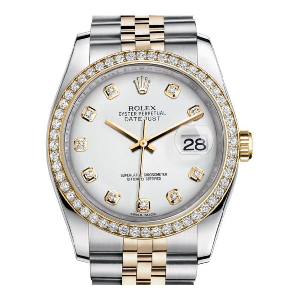 Rolex Datejust Lady Steel Yellow Gold 36mm 116243-White-Dial-Diamond-Jubilee 21651