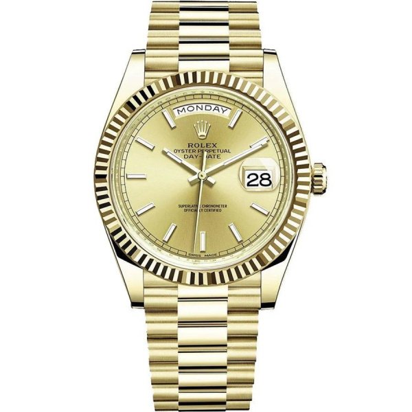 Часы мужские Rolex Day-Date 40 mm yellow gold 228238 Champagne